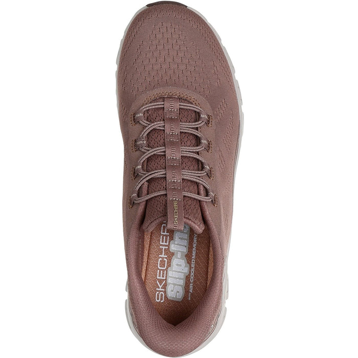 Skechers Womens Glide-Step Elevate Amaze Trainers Brown