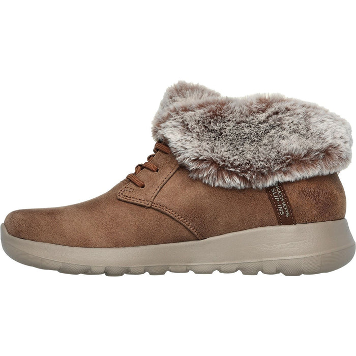 Skechers Womens On-the-GO Joy Cozy Charm Boot Chestnut