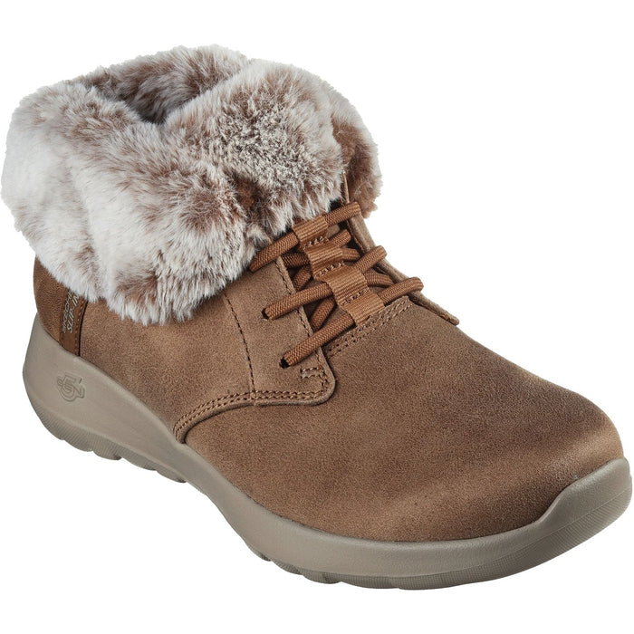 Skechers Womens On-the-GO Joy Cozy Charm Boot Chestnut