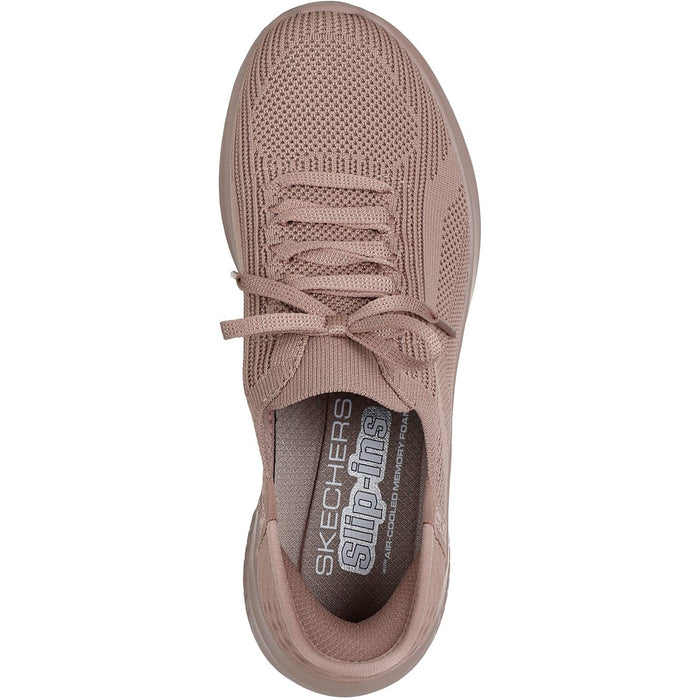 Skechers Womens Ultra Flex 3.0 Pure Color Trainers Dark Taupe