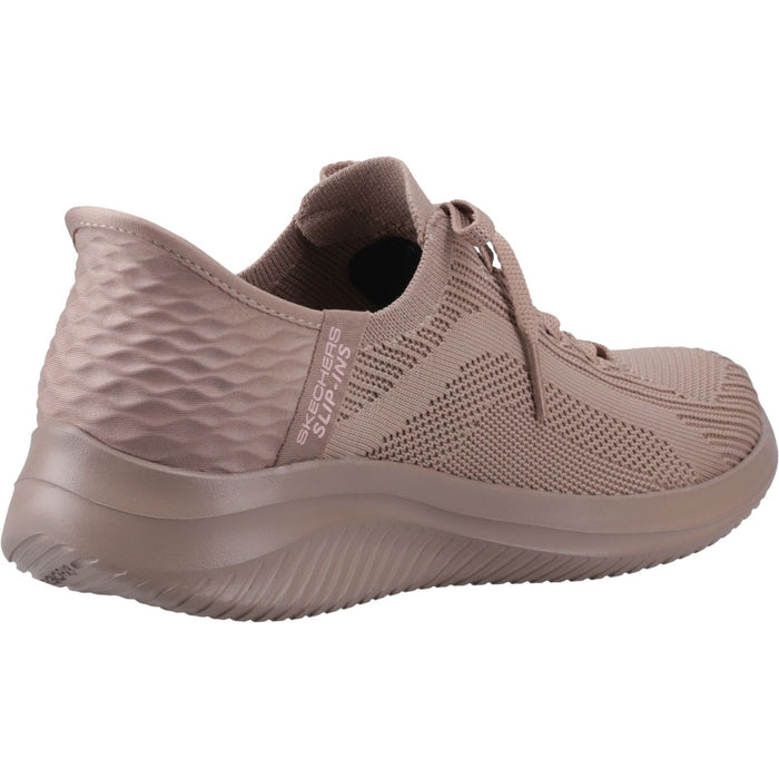 Skechers Womens Ultra Flex 3.0 Pure Color Trainers Dark Taupe