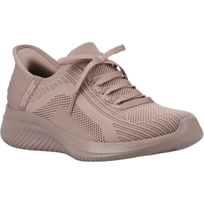 Skechers Womens Ultra Flex 3.0 Pure Color Trainers Dark Taupe