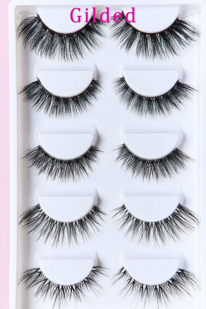 SO PINK BEAUTY Faux Mink Eyelashes Variety Pack 5 Pairs -