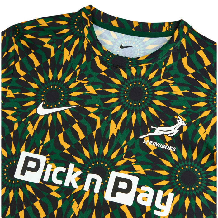 NIKE SPRINGBOKS MNS PRE MATCH SS TOP Blk