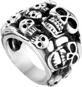 Stainless Steel Gothic Skull Skeleton Ring