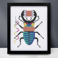 Stitchy Bug Cross Stitch Pattern-Stitched Modern