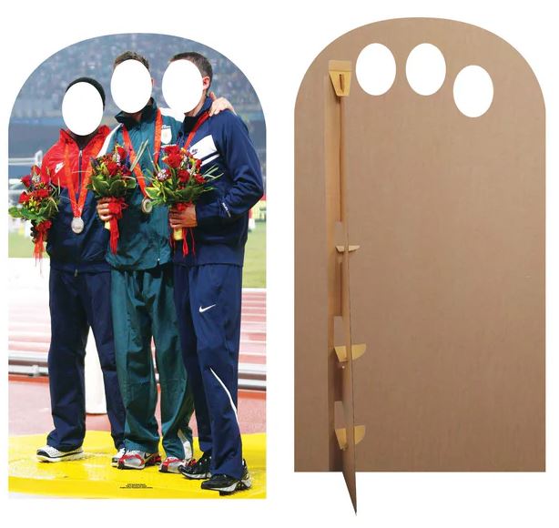 Summer World Games Medal Winner Stand-In Photo Prop - 1.76m