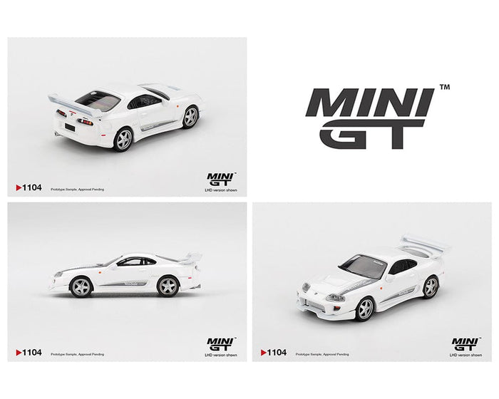 (Pre-order) Toyota Supra VeilSide Combat V-I White Mini GT 1:64 MGT01104-BL