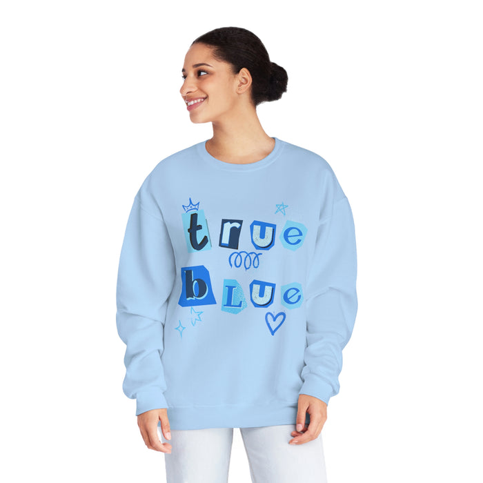 True Blue Graffiti Magazine Unisex NuBlend® Crewneck Sweatshirt 💙