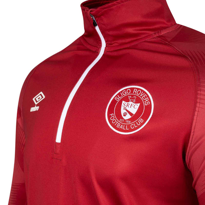 Umbro Sligo Rovers Football 2026 Adults Warm Up Half-Zip Top