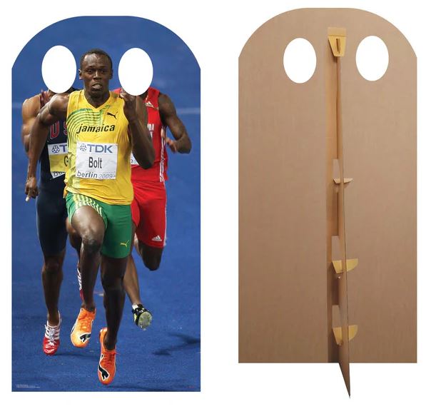 Usain Bolt Stand-In Photo Prop - 1.8m