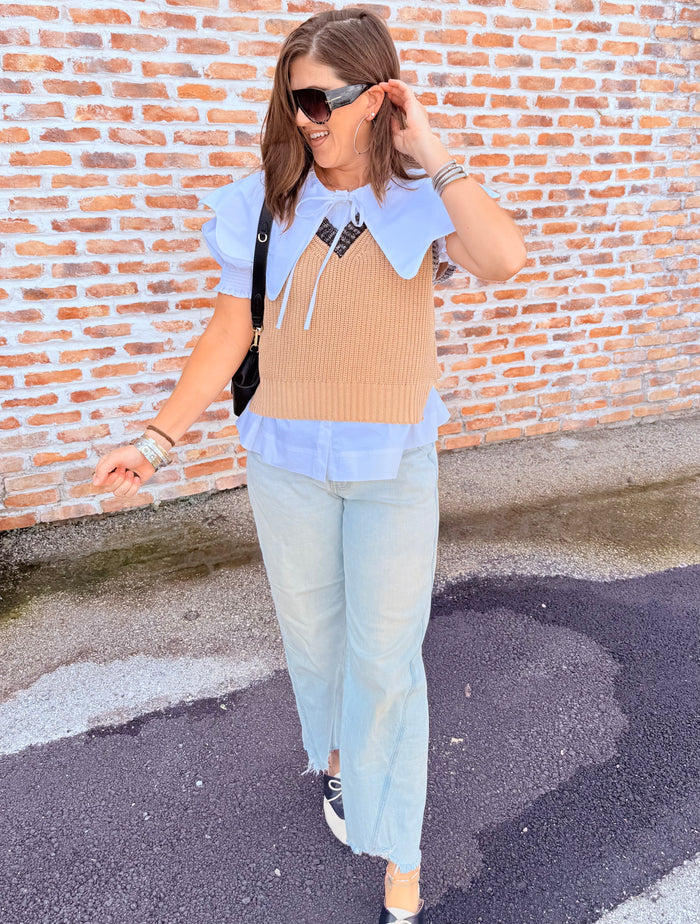 V-Neck Pullover Sweater