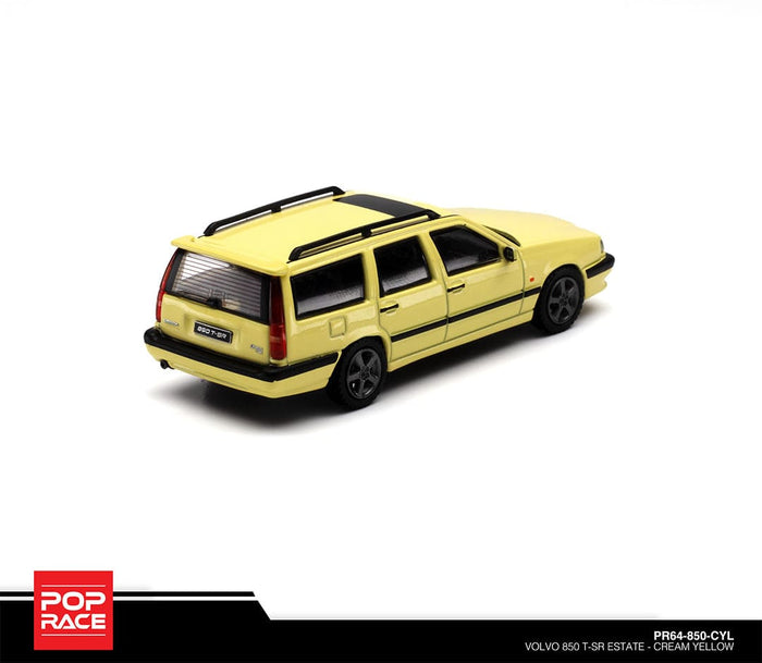 Volvo 850 T-5R Cream Yellow Pop Race 1/64 scale PR64-850-CYL