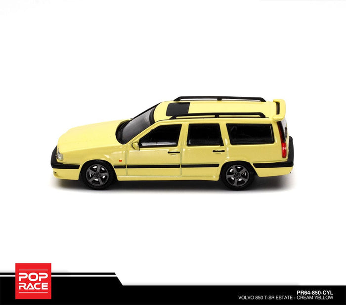 Volvo 850 T-5R Cream Yellow Pop Race 1/64 scale PR64-850-CYL