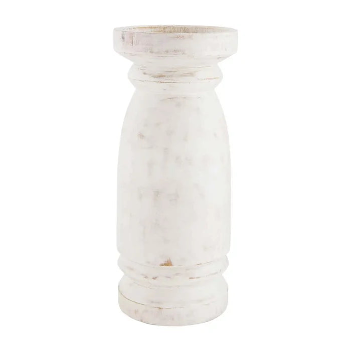 White Washed Candlestick