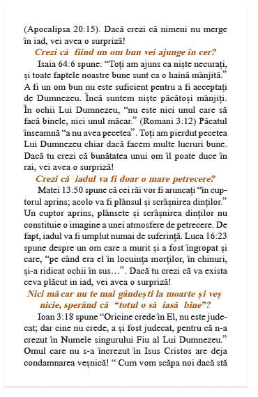 Will You be Surprised With Life After Death? (Romanian)